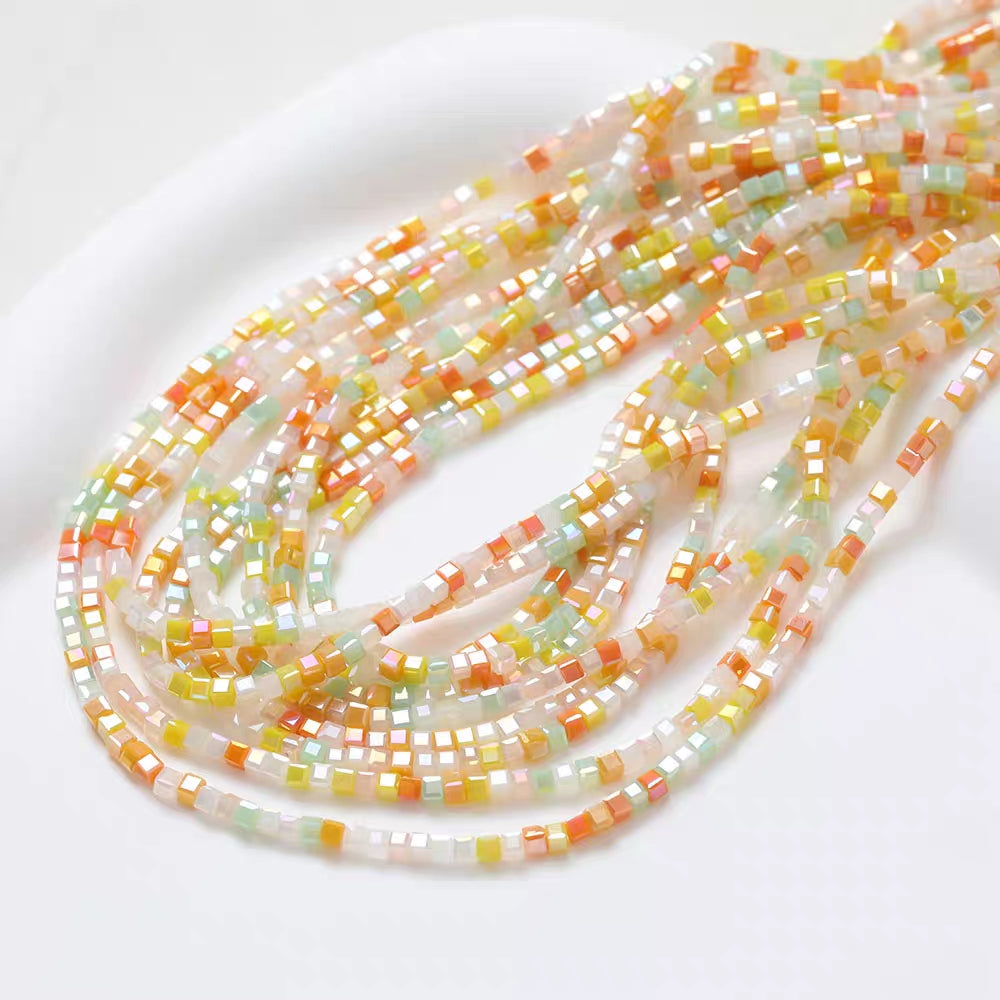 2.5mm Cubic Colorful Seed Beads