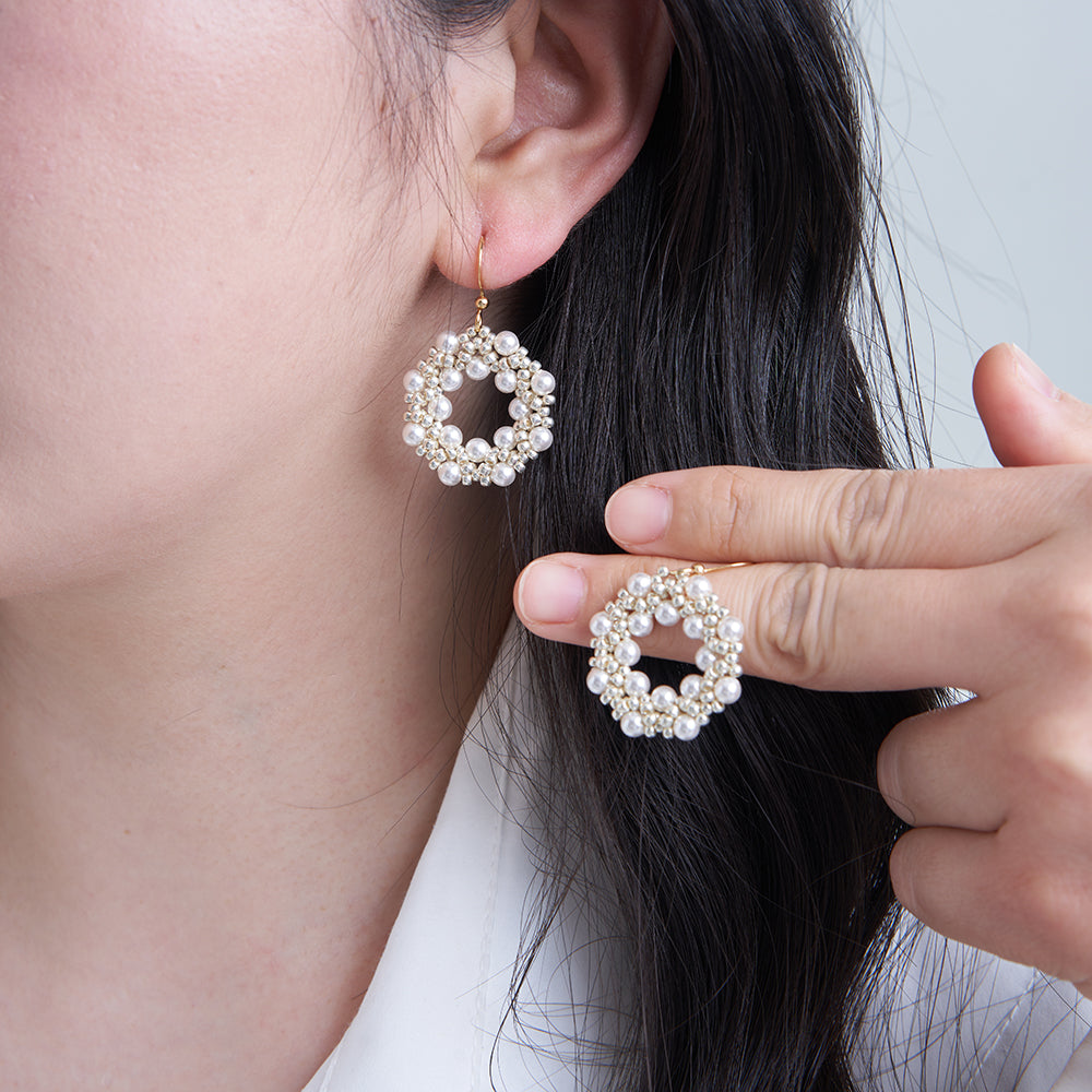 Kit - Donut Pearl Earrings