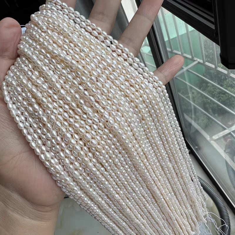 3-3.5mm Rice Shape Freshwater Pearls