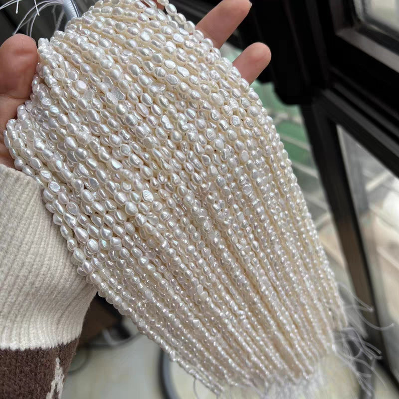4-5mm Baroque Stone Shape Freshwater Pearls