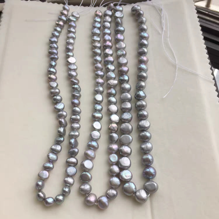 7-8mm Grey Baroque Freshwater Pearls
