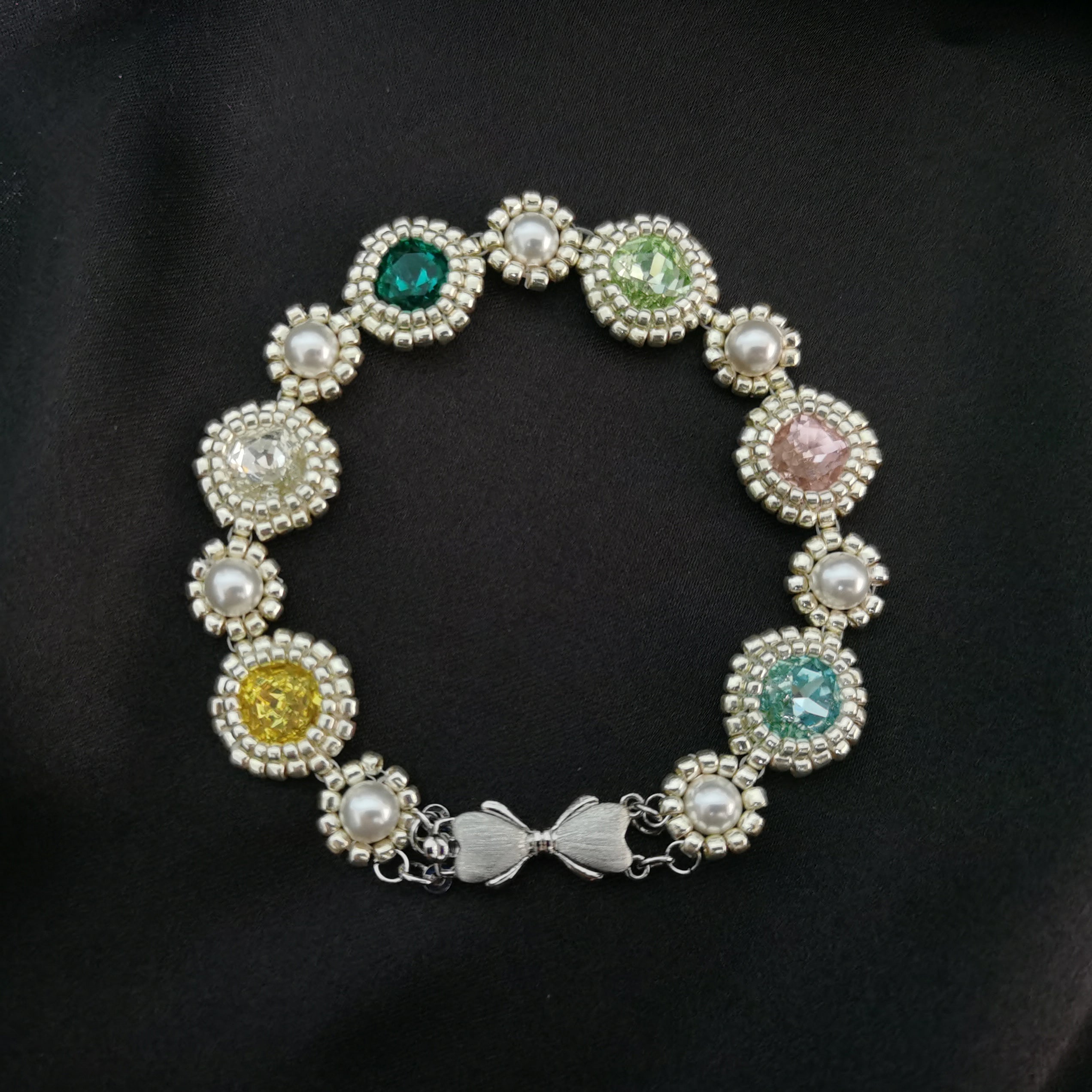 Kit - Colorful Diamond Pearl Bracelet