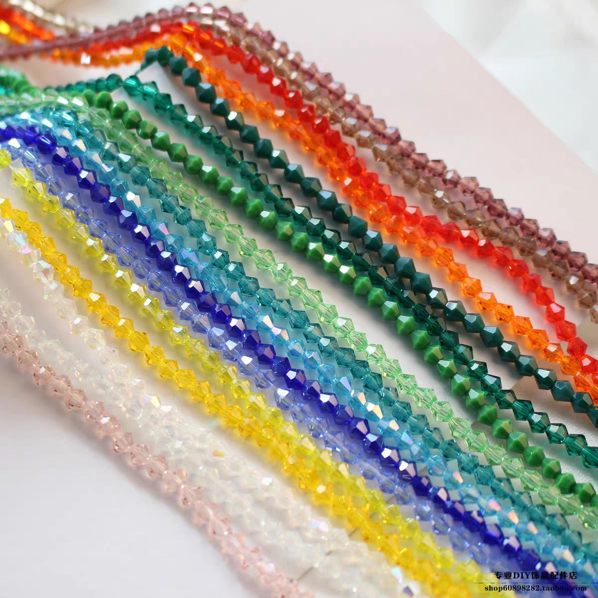 4mm Crystal Bicone Beads