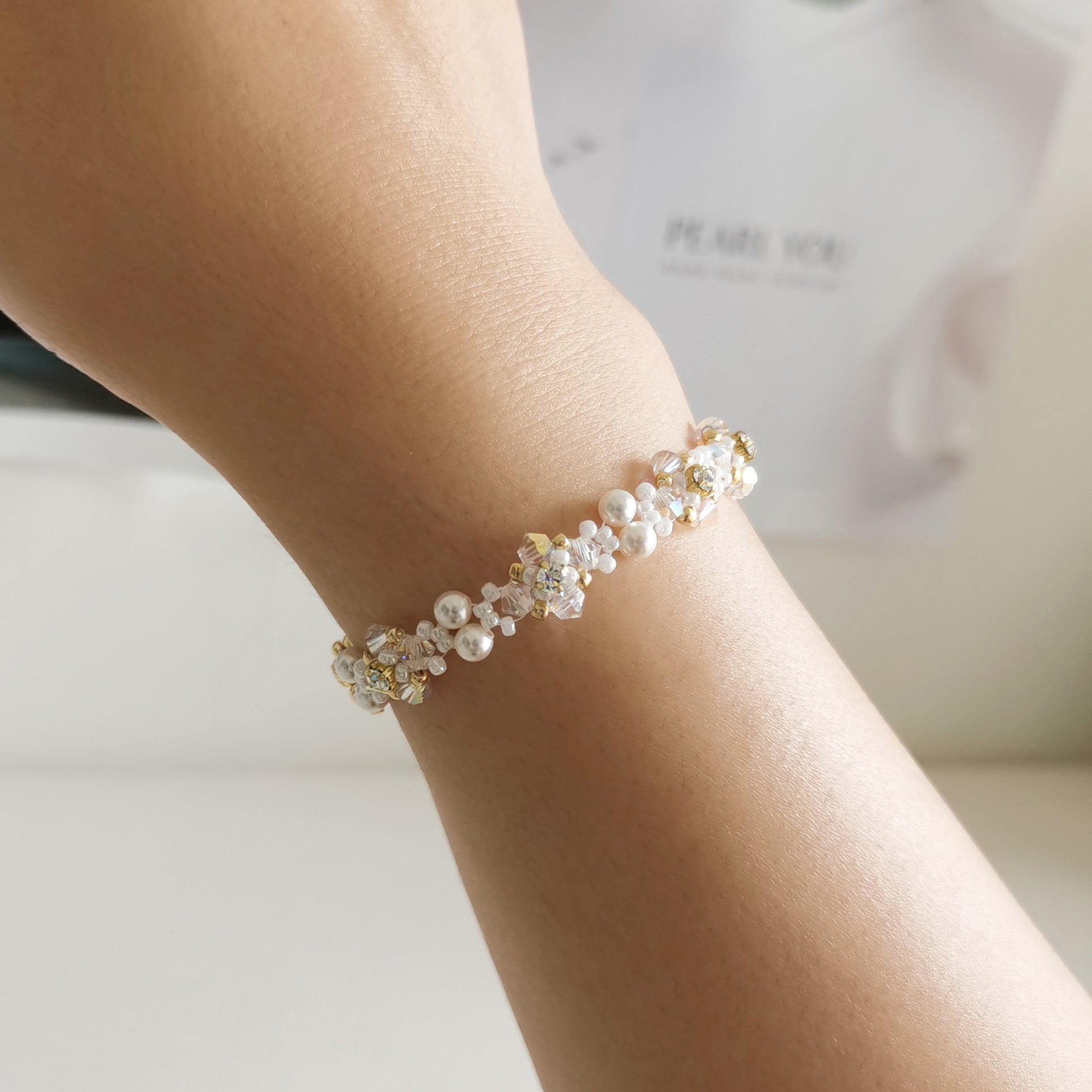 Kit - Sparkling Crystal Pearl Bracelet