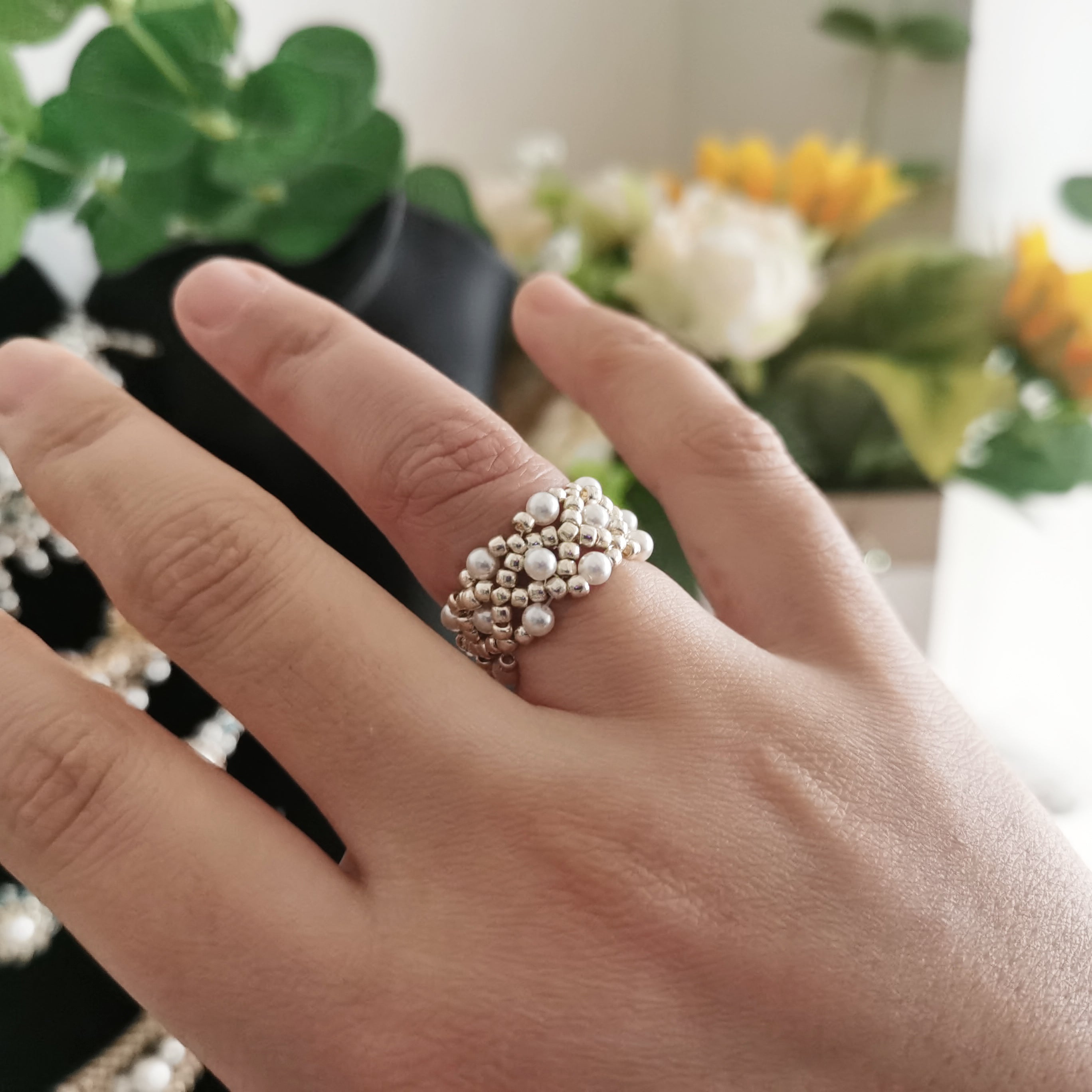 Kit - 3mm Easy Beading Pearl Ring