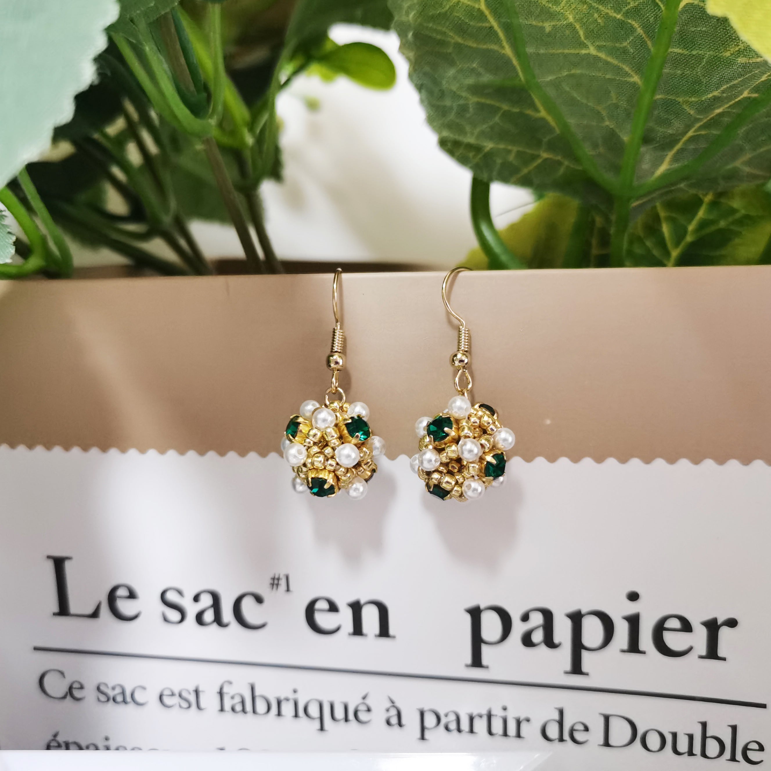 Kit - Flower Ball Pearl Earrings