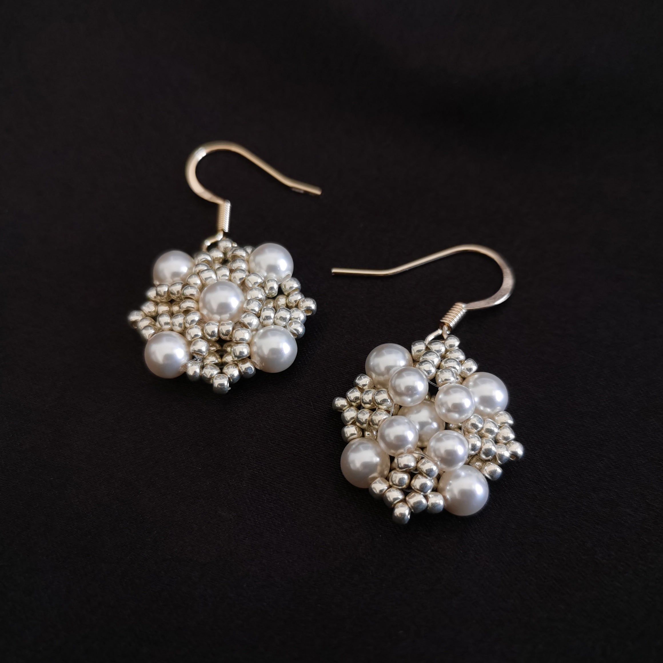 Kit - Double Sided Beaded Pearl Earrings