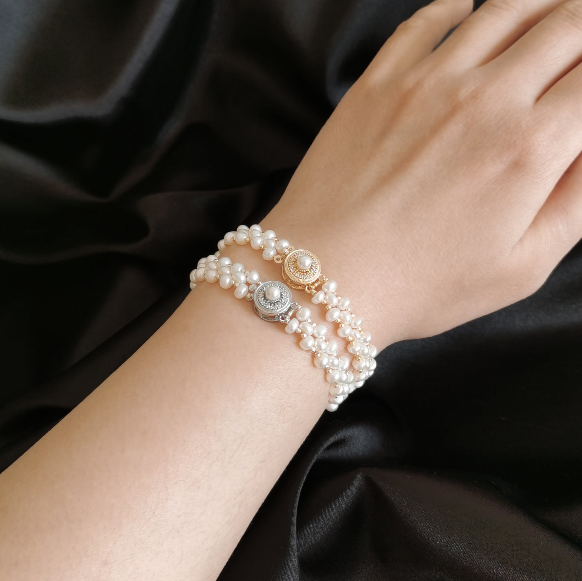 Kit - Pearl Clasp Pearl Bracelet