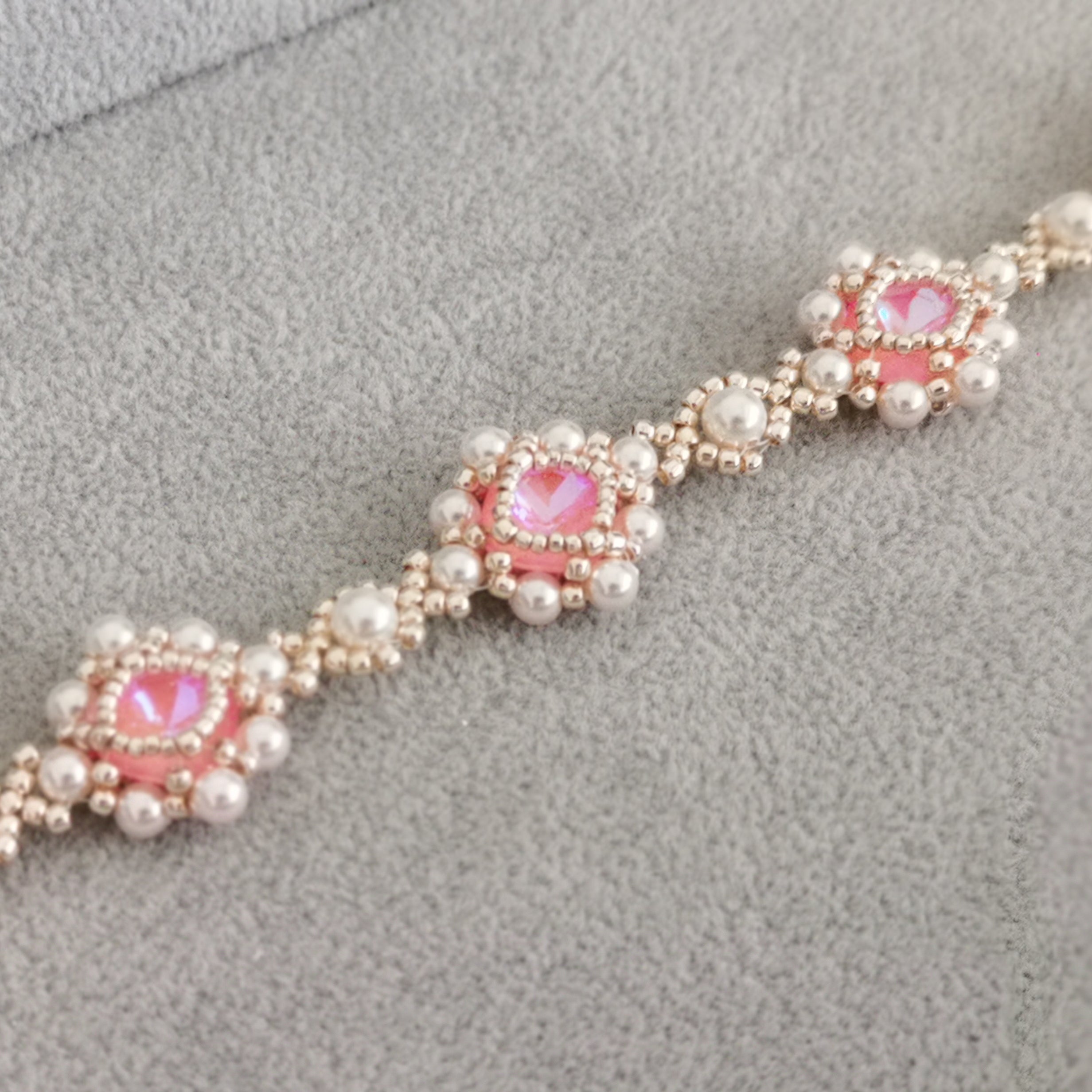 Kit - Pink Diamond Pearl Bracelet