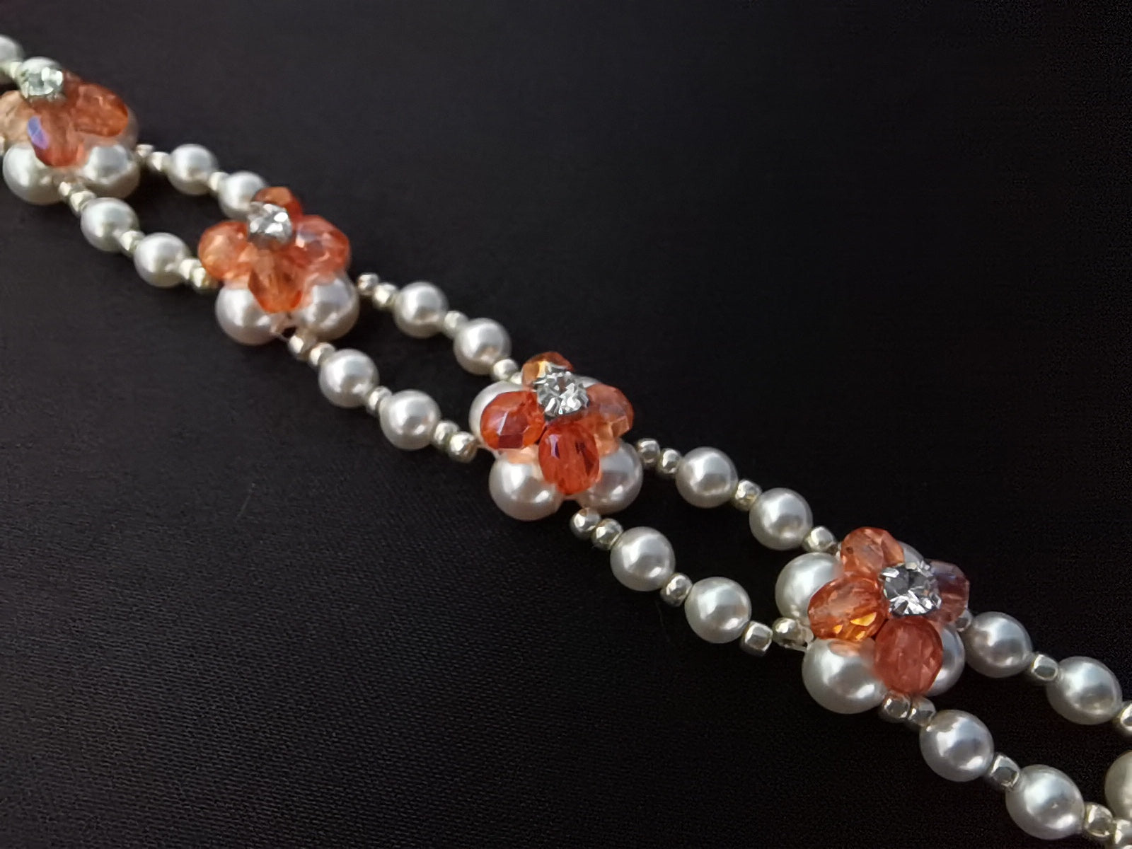 Kit - Red Flower Pearl Bracelet