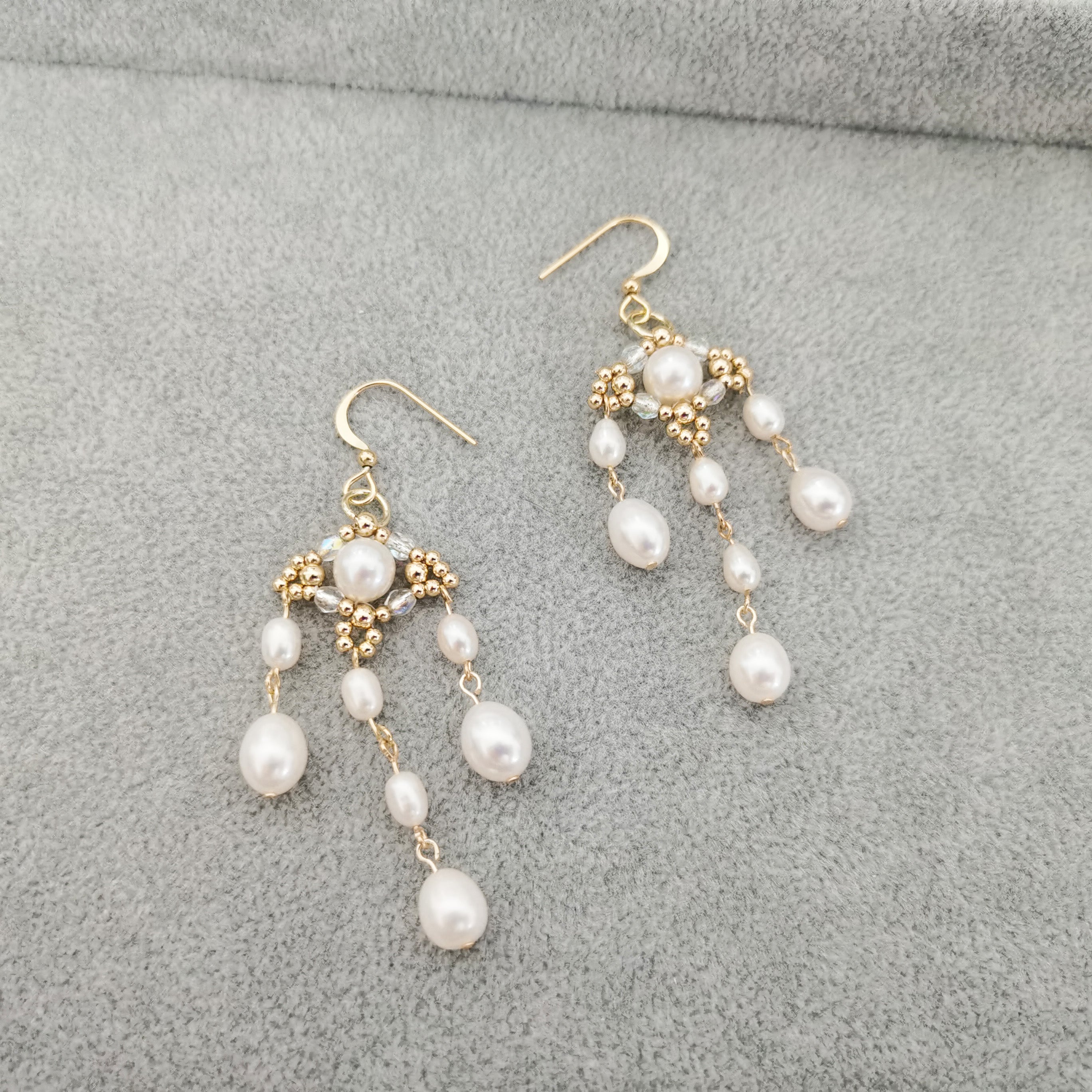 Kit - Vintage Pendant Pearl Earrings