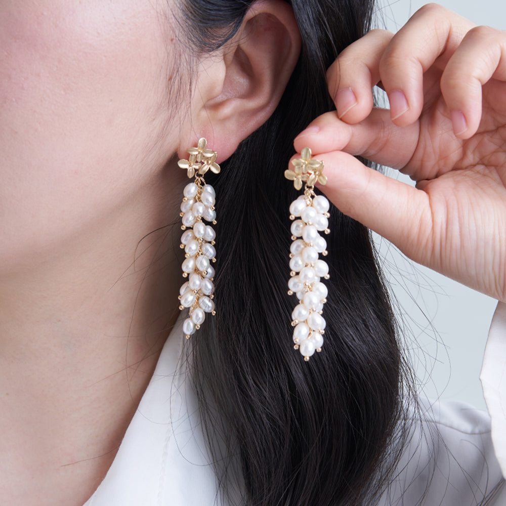 Vine Pearl Earrings