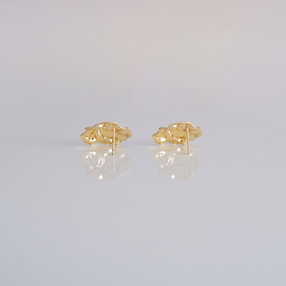 Corrugated Stud Earrings