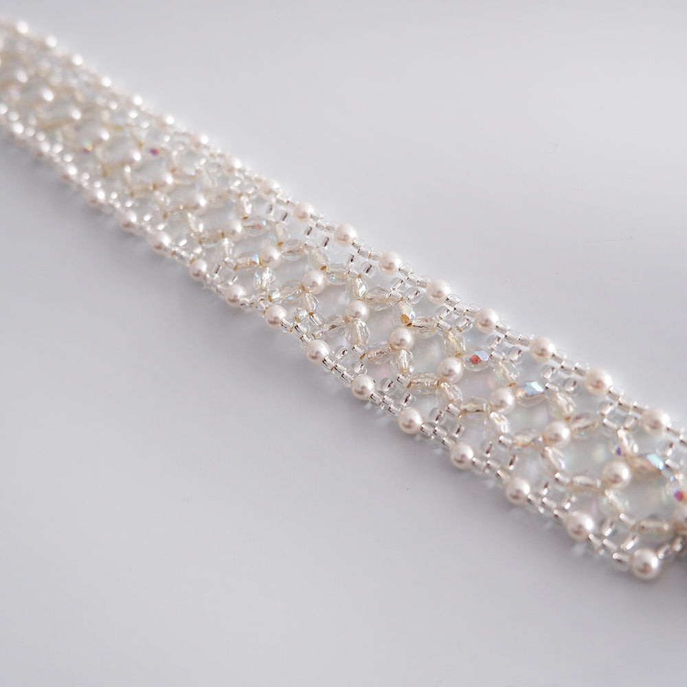 Kit - Crystal Lace Pearl Bracelet