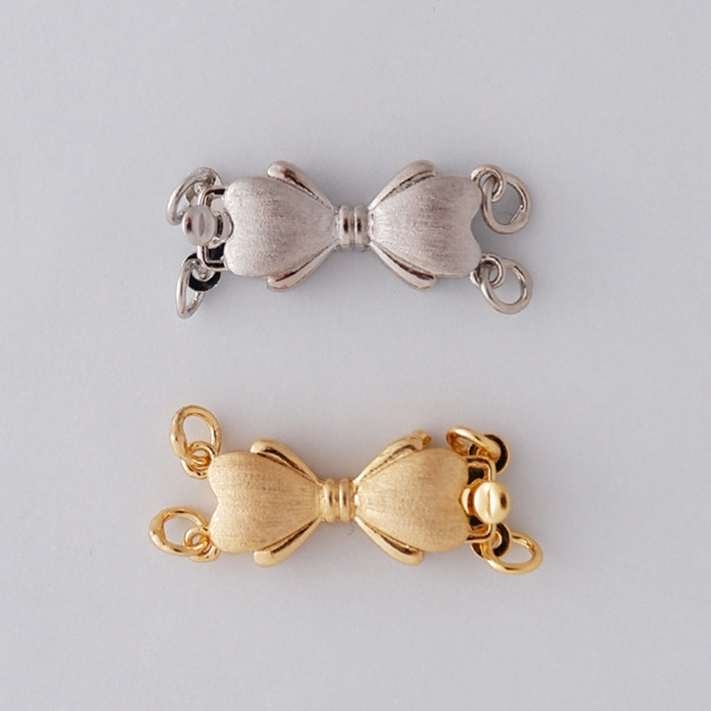 Matte Hairline Bowknot Clasp